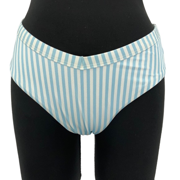Pacsun L. A. Hearts Blue and White Stripped Bikini C1 - Picture 7 of 12